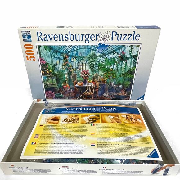 Ravensburger Premium 500 Piece Puzzle 2019 Eclectic Botanical Sunroom 19 x 14 - Picture 3 of 8